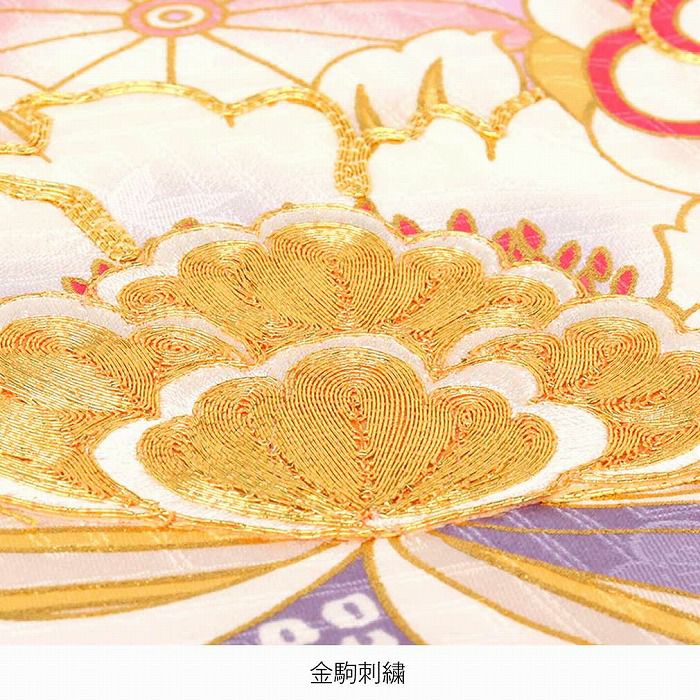 お宮参り 着物 女の子 産着 祝い着 白 黄 菊 牡丹 芍薬 万寿菊 吉祥花