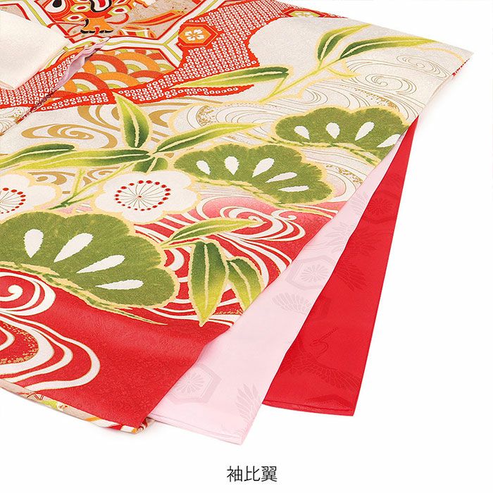 新品正絹産着（お祝着）特撰京友禅伝統白上げ工芸染　本金の糸目仕様優美鳳凰に花桐文 お宮参り 着物 男の子 産着 祝い着 紺 金 対い鶴 吉祥紋 向かい鶴 正絹