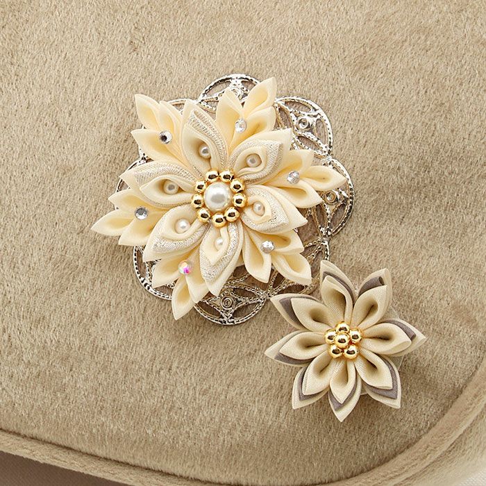 新商品☆唐草模様ベルベット草履バッグセット/ライトベージュ 振袖草履バッグセット ベルベット 「ブロンズ」 Fサイズ(M～Lサイズ