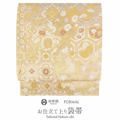 袋帯 帯 フォーマル 礼装 黒留袖 色留袖 訪問着 ゴールド 華紋 唐花 大 