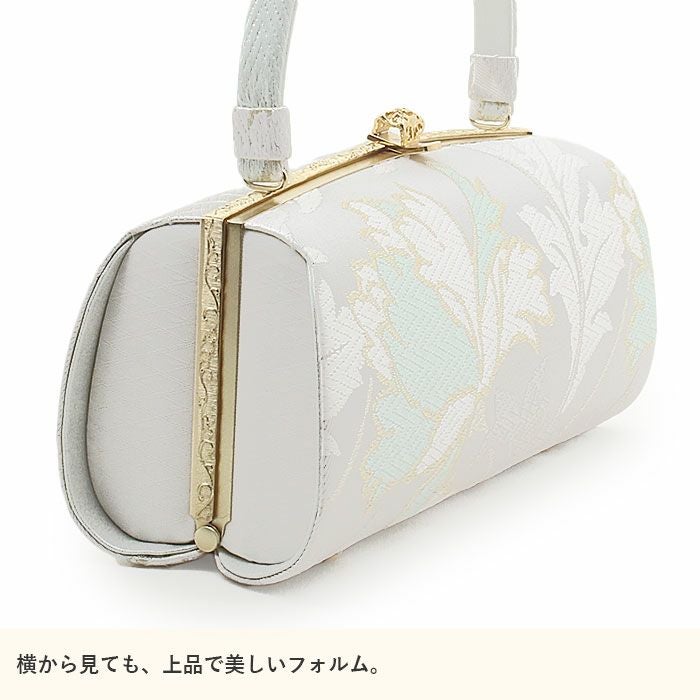留袖用草履バッグセット 訪問着用 浅草匠 Lサイズ ホワイトシルバー