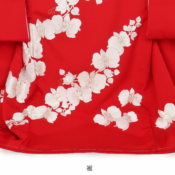 【新品未使用】豪華刺繍入り お宮参り 産着 女の子 合繊 赤 お宮参り 着物 赤ちゃん 女の子 初着 産着 束ね熨斗に鞠 白×赤 正絹