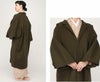 着物コート和装用全3色フリーサイズニュアンスカラーコートキステオリジナルカシミヤ混ウールコート日本製着物用きものコートブラック濃グレーオリーブ和装コート着物用スタンドカラー立衿立ち襟防寒あったか冷え取りに秋冬