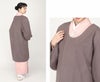 着物コート和装用全3色フリーサイズカシミヤ混ウールコート日本製着物用きものコートモカパープルライトベージュペールブルー和装コート着物用ロング丈千代田衿ラウンドカラー防寒あったか冷え取りに秋冬