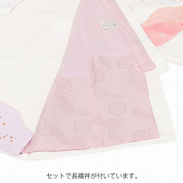 お宮参り 着物 女の子 産着 祝い着 白 赤 桃 金 藤色 緑 牡丹 八重梅