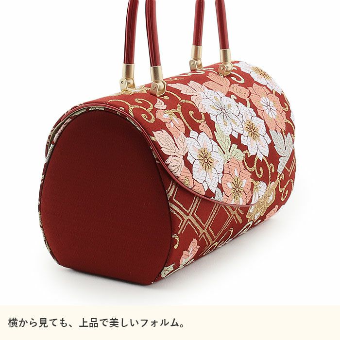 草履バッグセット 振袖用 世美庵 Sサイズ Lサイズ 赤 黒 レッド
