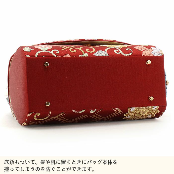 草履バッグセット 振袖用 世美庵 Sサイズ Lサイズ 赤 黒 レッド