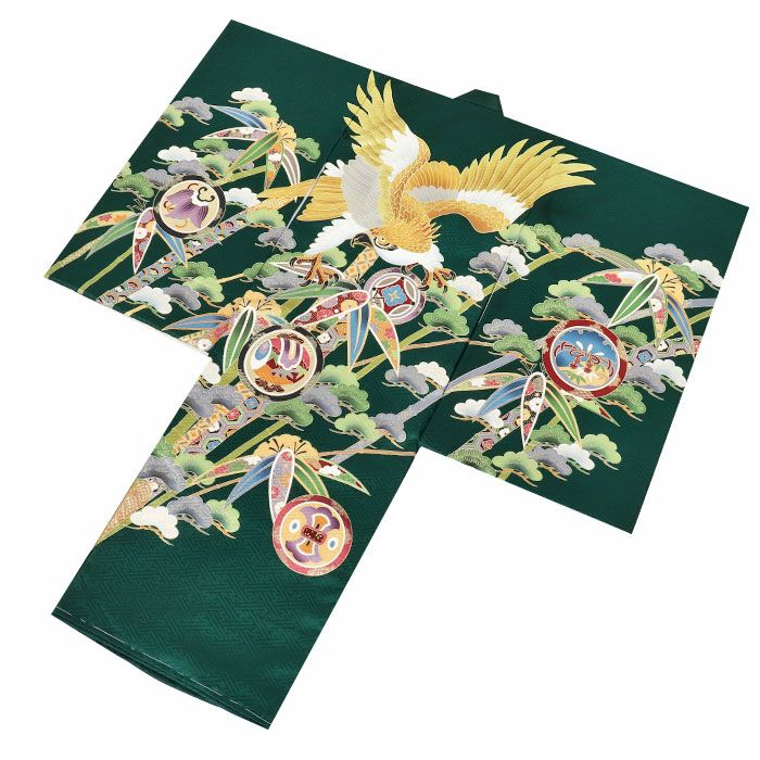 新品「即決価格」正絹産着祝着京友禅豪華刺繍、金彩仕様、特選大鷹と祝色紙宝小槌文 楽天市場】お宮参り 着物 男の子 絹100% 正絹初着 掛け着 産着 黒 金