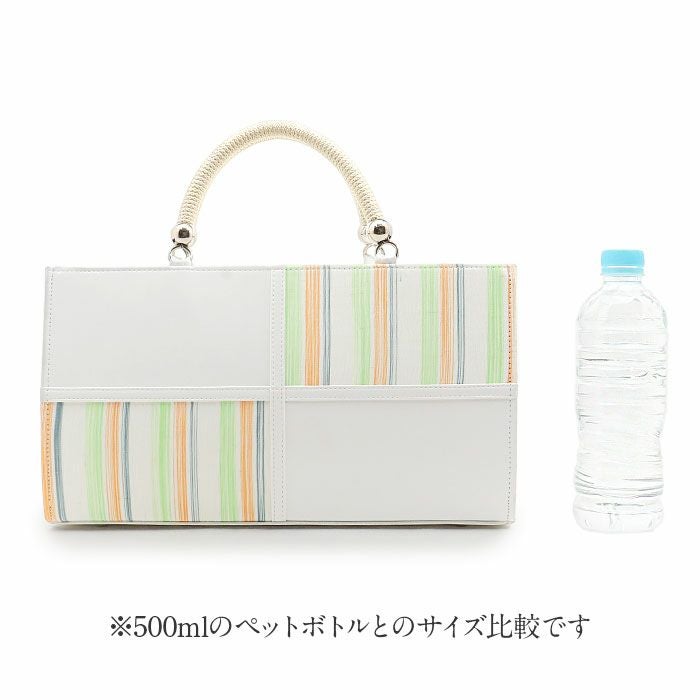 和装用バッグ 花柄ホワイト×水色 日本製] 召しませ花 和装バッグ 花そよぎ ライトグレー 灰色 花柄