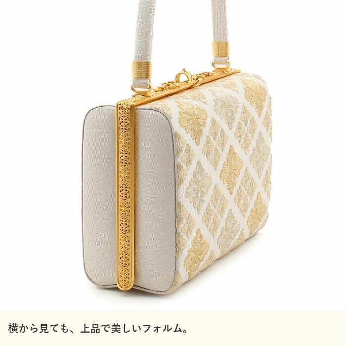 草履バッグセット 留袖用 訪問着用 衿秀 Mサイズ Lサイズ 白 金