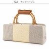 バッグお洒落バッグ着物和装レディース単品カジュアル用春夏秋彩小径紙布薄茶青灰黒軽いバンブーハンドル竹取手カバー付き日本製お茶席茶会普段カジュアル東京浅草製バッグ春夏用浴衣残暑fs
