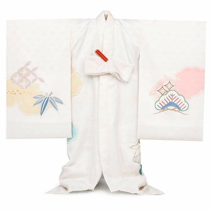 お宮参り 着物 男の子 女の子 男女兼用 産着 祝い着 白 宝尽くし 吉祥