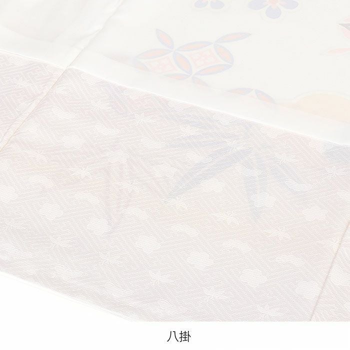 お宮参り着物男の子女の子男女兼用産着白宝尽くし松竹梅吉祥紋正絹友禅手書き友禅金駒刺繍手刺繍銀通し金彩新品日本製販売購入きもの祝い着のしめ掛け着初着祝着一つ身服装赤ちゃんベビー贈答プレゼント御祝いホワイトユニセックスfs