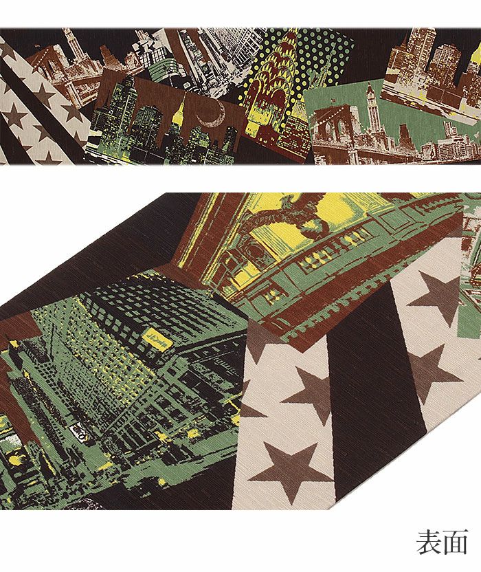 WAKKA半幅帯正絹半巾帯リバーシブルおしゃれ小袋帯