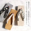 下駄レディース浴衣用ゆかた用白木台黄土グレーベージュフリーサイズ全3色桐下駄幾何学花柄彩小径IROKOMICHI鼻緒太め四角スクエア高級桐下駄日本製女性女性用げた軽い綿鼻緒ML薄灰白薄茶かわいいおしゃれモダン残暑fs
