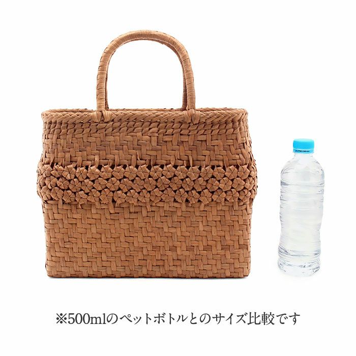 山葡萄 かごバッグ 山葡萄かごバッグ 内布あり 網代六角花編み 大人
