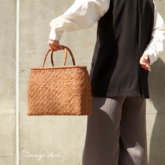 山葡萄 かごバッグ 山葡萄かごバッグ 内布あり 網代編み 大人 ブラウン