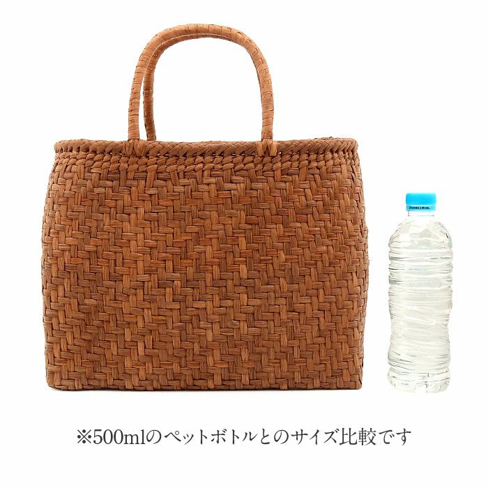 天然素材 かごバッグ ブラウン 山葡萄 かごバッグ 山葡萄かごバッグ 内布あり 網代編み 大人 ブラウン