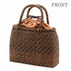 胡桃かごバッグくるみかごバッグ内布あり網代編み大人カゴバッグ持ち手ハンドバッグ軽い弾力しなやかきもの着物浴衣和装上品籠バッグかばんハンドバッグレディースナチュラル素材かごバッグ夏バッグトートバッグおしゃれfs