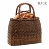 胡桃かごバッグくるみかごバッグ内布あり網代編み大人カゴバッグ持ち手ハンドバッグ軽い弾力しなやかきもの着物浴衣和装上品籠バッグかばんハンドバッグレディースナチュラル素材かごバッグ夏バッグトートバッグおしゃれfs