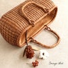 山葡萄かごバッグ山葡萄かごバッグ巾着二重編み大人ブラウンカゴバッグやまぶどう山ぶどう持ち手ハンドバッグきもの着物浴衣和装上品かご巾着籠バッグかばんレディースナチュラル素材かごバッグ夏バッグトートバッグおしゃれfs