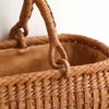 山葡萄かごバッグ山葡萄かごバッグ巾着二重編み大人ブラウンカゴバッグやまぶどう山ぶどう持ち手ハンドバッグきもの着物浴衣和装上品かご巾着籠バッグかばんレディースナチュラル素材かごバッグ夏バッグトートバッグおしゃれfs