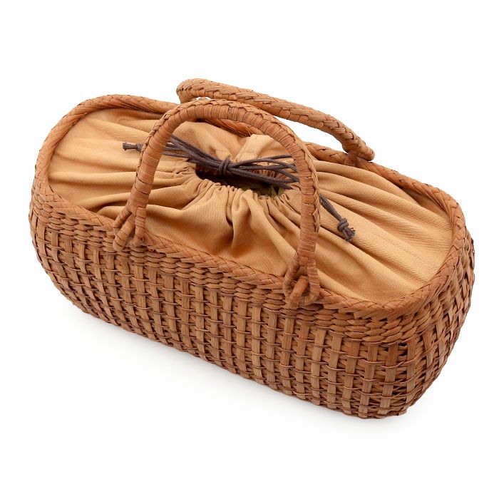 山葡萄かごバッグ山葡萄かごバッグ巾着二重編み大人ブラウンカゴバッグやまぶどう山ぶどう持ち手ハンドバッグきもの着物浴衣和装上品かご巾着籠バッグかばんレディースナチュラル素材かごバッグ夏バッグトートバッグおしゃれfs