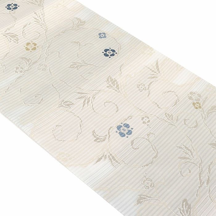 小紋紬色無地御召などのお着物にすぐ使えるお仕立て上がり九寸名古屋帯。春秋冬袷単衣の時期のお着物のお締めいただけます。