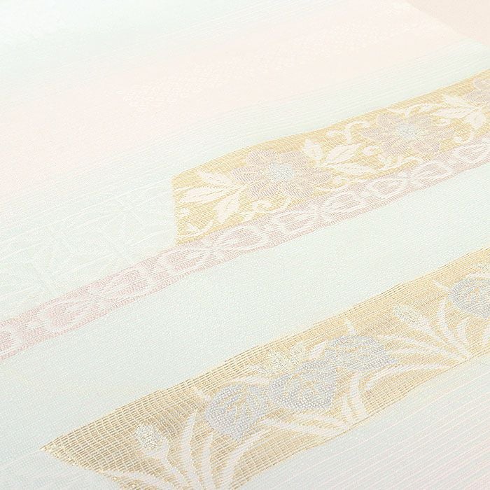 小紋紬色無地御召などのお着物にすぐ使えるお仕立て上がり九寸名古屋帯。春秋冬袷単衣の時期のお着物のお締めいただけます。