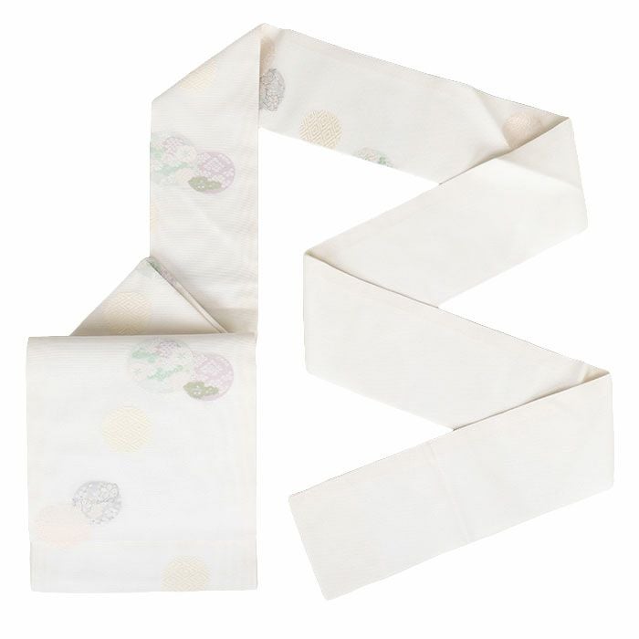 小紋紬色無地御召などのお着物にすぐ使えるお仕立て上がり九寸名古屋帯。春秋冬袷単衣の時期のお着物のお締めいただけます。