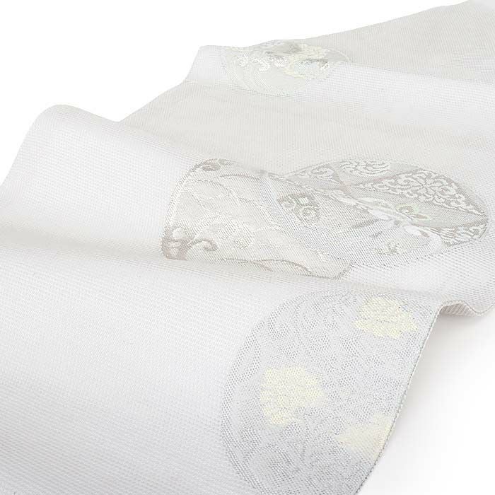 小紋紬色無地御召などのお着物にすぐ使えるお仕立て上がり九寸名古屋帯。春秋冬袷単衣の時期のお着物のお締めいただけます。