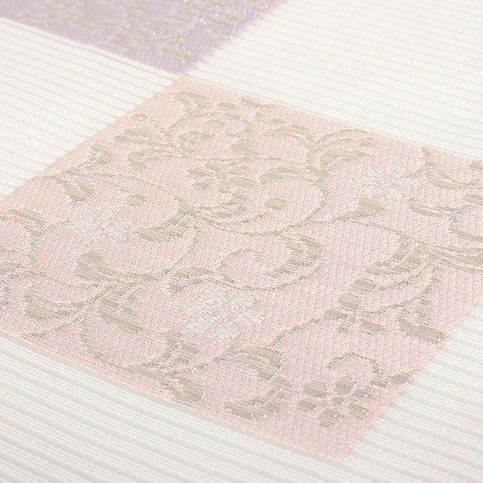 小紋紬色無地御召などのお着物にすぐ使えるお仕立て上がり九寸名古屋帯。春秋冬袷単衣の時期のお着物のお締めいただけます。