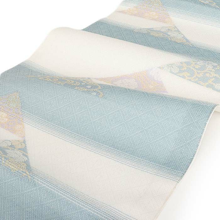 小紋紬色無地御召などのお着物にすぐ使えるお仕立て上がり九寸名古屋帯。春秋冬袷単衣の時期のお着物のお締めいただけます。