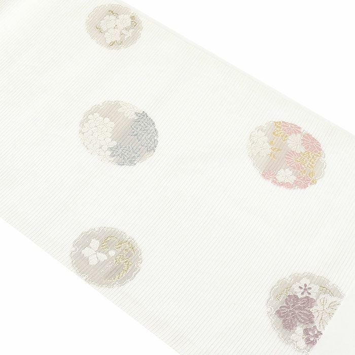 小紋紬色無地御召などのお着物にすぐ使えるお仕立て上がり九寸名古屋帯。春秋冬袷単衣の時期のお着物のお締めいただけます。