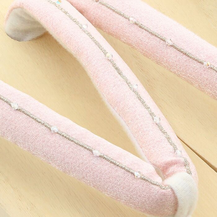 下駄レディース浴衣用ゆかた用白木台ピンクホワイトブルーグレーシルバーラインビーズつばめプリントフリーサイズLサイズ全3色桐下駄女性女性用げた軽いビーズ鼻緒かわいいフェミニン残暑