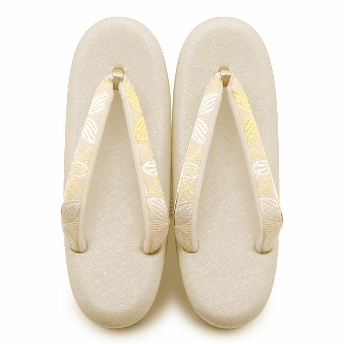 草履バッグセット留袖用訪問着用草履バッグ世美庵Lサイズ金ゴールドアイボリー花紋菱帯地3枚芯日本製優花緒痛くない色留袖礼装用準礼装フォーマル結婚式ぞうり草履草履バック草履バックセット着物fs