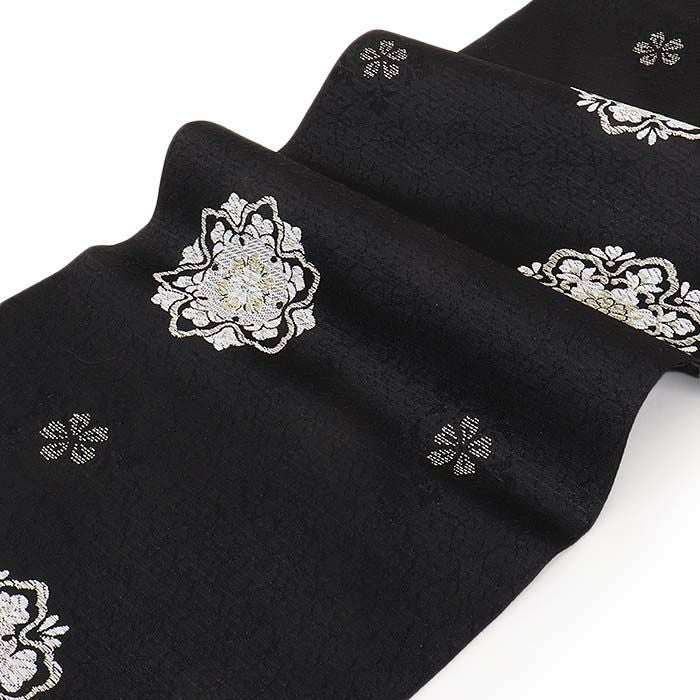 小紋紬色無地御召などのお着物にすぐ使えるお仕立て上がり九寸名古屋帯。春秋冬袷単衣の時期のお着物のお締めいただけます。