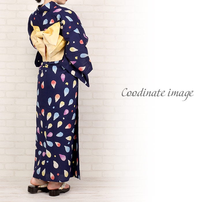 浴衣 単品 《tsumori chisato》お仕立て上がり浴衣 ＜ネイビー／雫