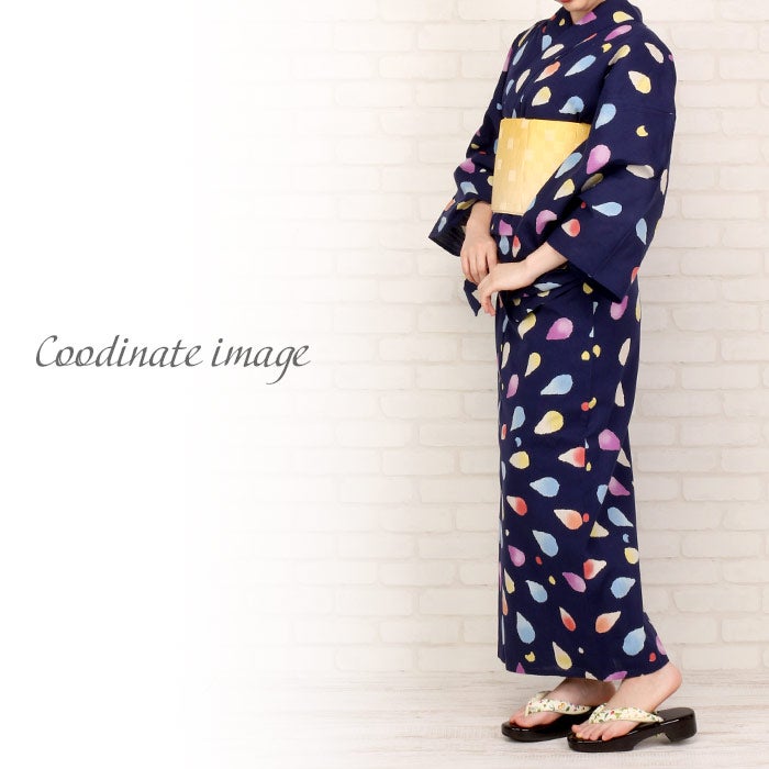 浴衣 単品 《tsumori chisato》お仕立て上がり浴衣 ＜ネイビー／雫