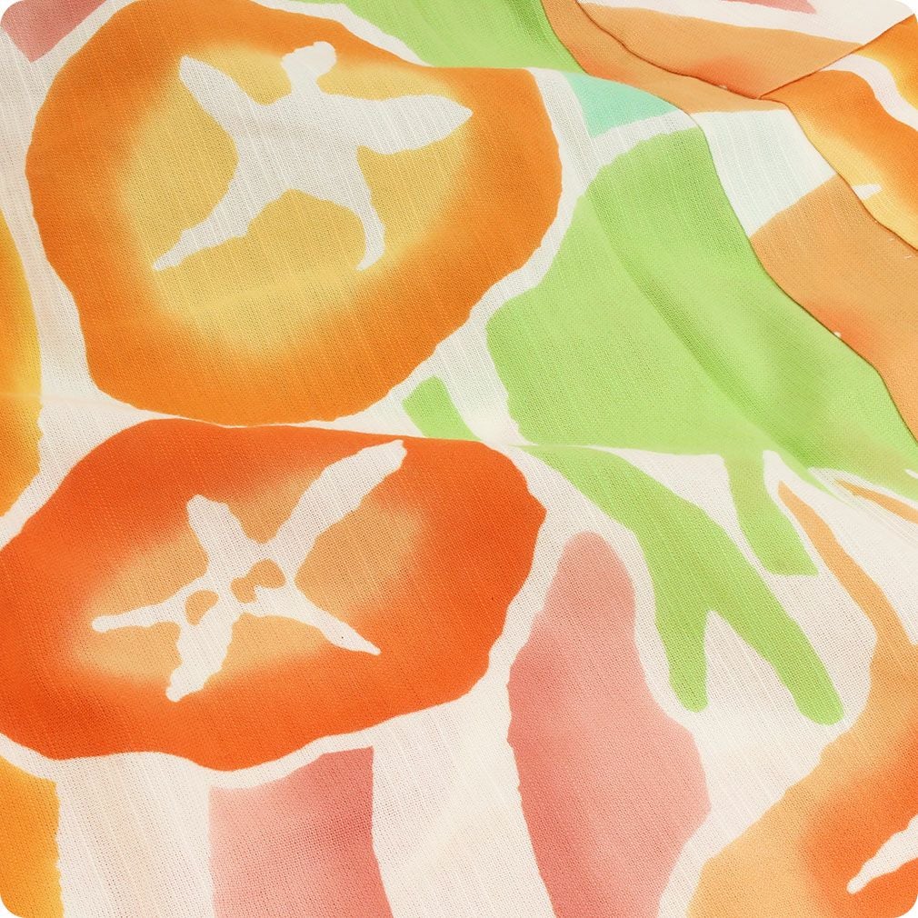 浴衣 単品 《tsumori chisato》お仕立て上がり浴衣 ＜オレンジ／朝顔