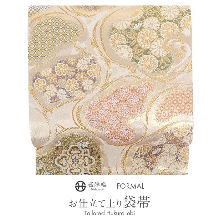 袋帯 帯 礼装用 金 吉祥 華紋 京洛苑たはら 西陣織 仕立て上がり 新品