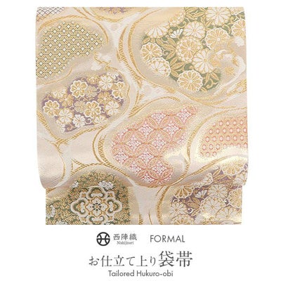 袋帯 帯 礼装用 金 吉祥 華紋 京洛苑たはら 西陣織 仕立て上がり 新品 