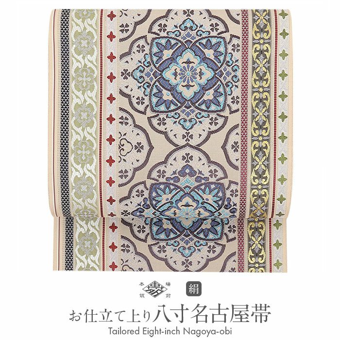 正絹 八寸名古屋帯 八寸名古屋帯 六通柄 正絹 26b04-344の通販 by アイディーネット｜ラクマ