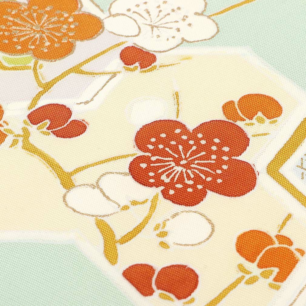 名古屋帯 九寸 帯 ＜ 毘沙門亀甲 松竹梅 ＞ 白木染匠 手描き友禅 正絹
