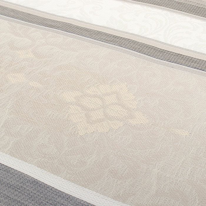 小紋紬色無地御召などのお着物にすぐ使えるお仕立て上がり九寸名古屋帯。春秋冬袷単衣の時期のお着物のお締めいただけます。