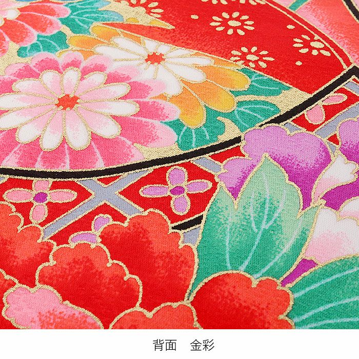 お宮参り 着物 女の子 産着 祝い着 桃 牡丹 鈴 鞠 蝶 桜 梅 菊 吉祥花