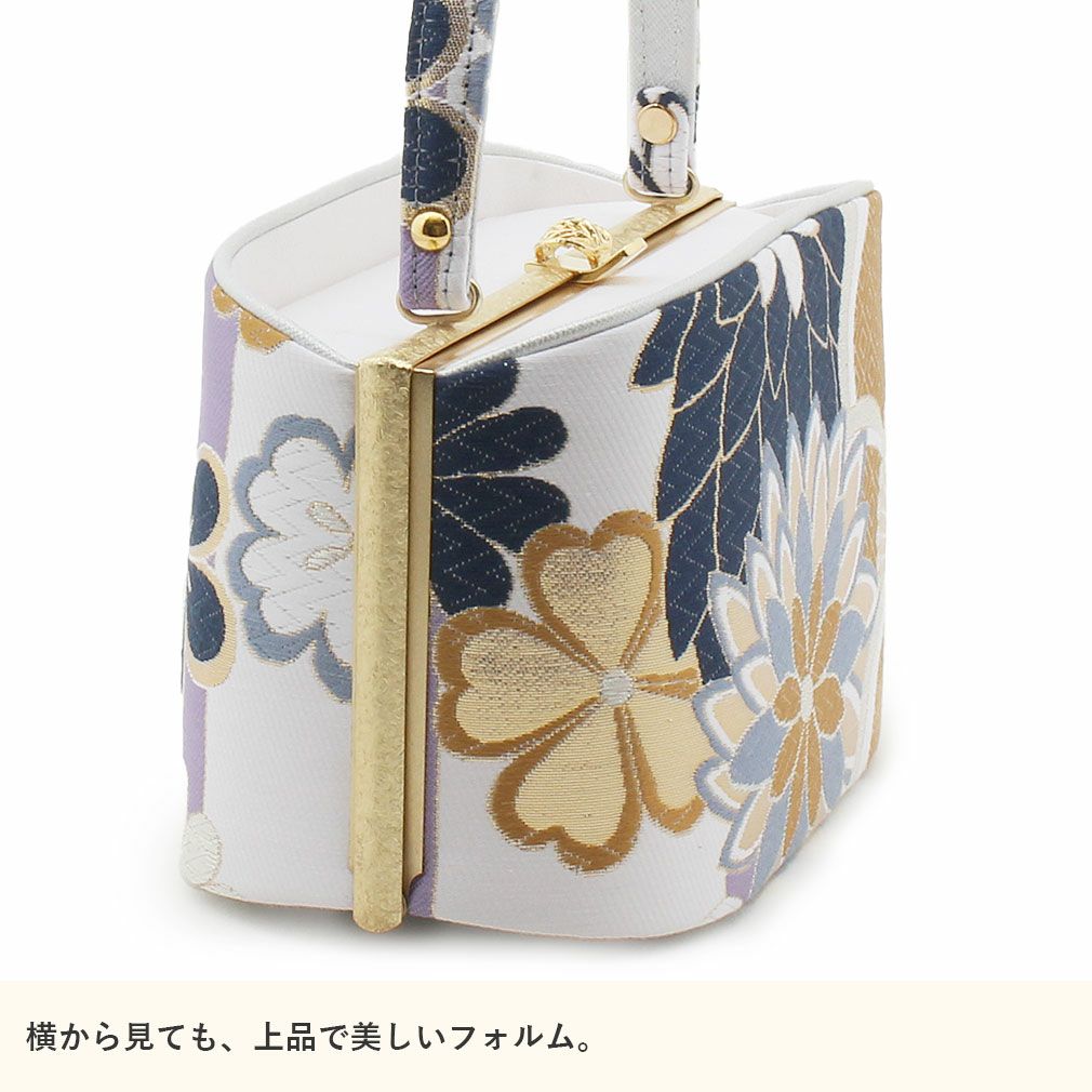 成人式 草履バッグセット 世美庵 Lサイズ フリーサイズ 白 金 紺 紫