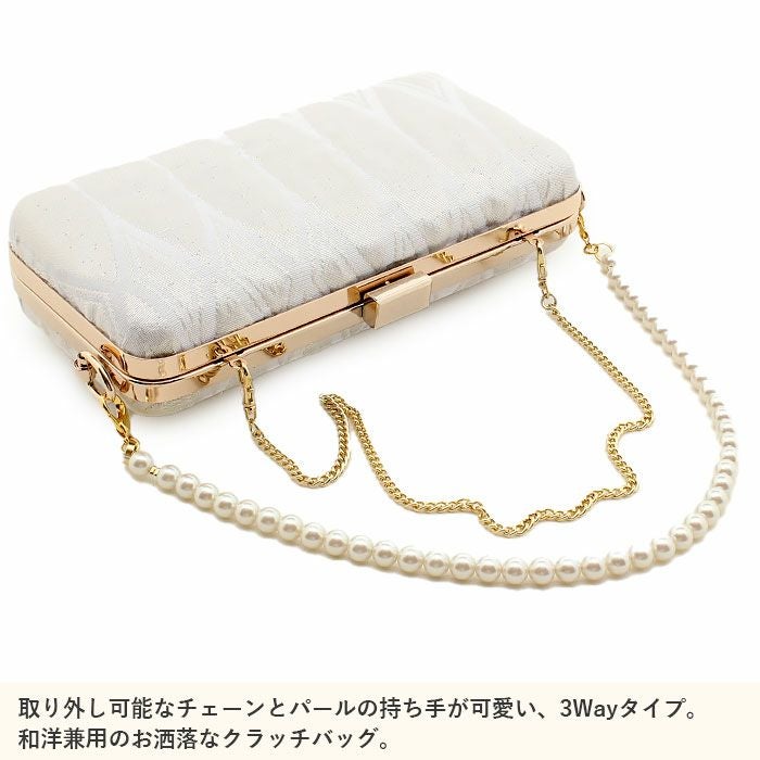 草履バッグセット 成人式 振袖用 成人用 世美庵 Lサイズ 白 ホワイト