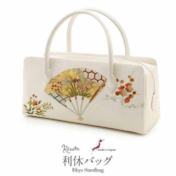 白梅☆利休バック☆新品未使用☆日本製 SOUBIEN（創美苑） 利休バッグ 日本製 和装バッグ レディース