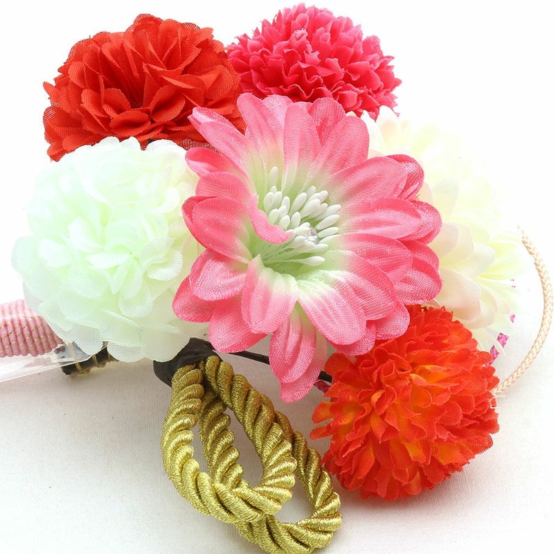 ピンポンマム髪飾り